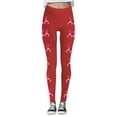 thumbnail image 5 of Gyexs Heart Tights for Women Warm Lined Tights Valentines Graphic Athletic Style Leggings Plus Size Couple Clothing #03 Red & Size S, 5 of 5
