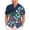 Blue, variant on Men's Hawaiian Shirt Short Sleeve Funny Casual Loose Fit Lightweight Breathable Summer Beach Vacation Button Down Tropical Printed Tops
