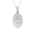 thumbnail image 6 of Ritastephens Miraculous Mary Necklace 18 Inches long Cable Chain Sterling Silver 925 Oval Medal Charm Pendant 19mm Includes Gift Box, 6 of 8