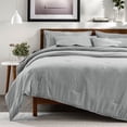thumbnail image 3 of Bare Home 7-Piece Heathered Bed in a Bag, Full, Heather Pewter, 3 of 10