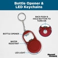 thumbnail image 3 of Bottle Opener & LED Keychains Set of 10, Bulk Pack - Perfect for Tradeshows, Party Favors, Other Events - Red, 3 of 5