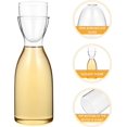 thumbnail image 2 of Multi-Purpose Mouthwasher Dispenser, Heat Resistance And Decorative Design Water Carafe With Wide Mouth, 34 Oz Clear Glass Carafe Set For Nightstand Use And Reusable, 2 of 6