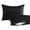 Black (Satin), variant on NTBAY 2 Pack Cotton Down Alternative 13x18 Pillows, Machine Washable - Soft and Breathable Travel Small Pillows for Sleeping, Ideal for Daycare, Crib, Cot