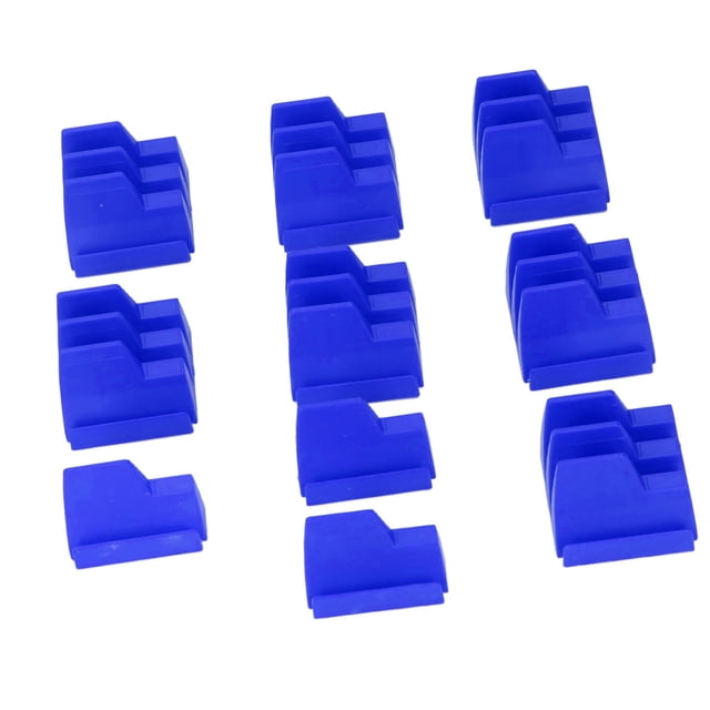 10PCS Soporte De Llave Magnética Organizador De Herramientas Modular Estante De Llave Para Llaves Cortas De Trinquete Abierto Compensado Con Capacidad De 24 Ranuras Material ABS