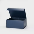 thumbnail image 3 of 17.32"×12.6"×7.87" Geoto A3 Deep Size Luxury Rigid Foldable Magnetic Closure White Black Magnet Gift Packaging Boxes(Navy Blue), 3 of 5