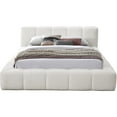 thumbnail image 6 of Pemberly Row Contemporary Soft Cream Chenille Fabric Queen Bed, 6 of 7