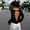 Black, variant on Going Out Tops Women Long Sleeve Backless Crop Top Loose Fit Ribbed Knit Blouse Open Back Casual Crewneck Pullover Trendy Y2K Clubwear Streetwear Tee Daily Party, Black, M