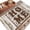 Brown Grey, variant on Retro Farmhouse Area Rugs 5'x7', Washable Small Throw Rugs for Laundry Room Playroom, Country Star Berries Text Wooden Grain Indoor Outdoor Rug Non-Slip Low Pile Carpet Runner Reversible Floor Mats