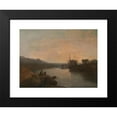 thumbnail image 2 of Joseph Mallord William Turner 14x11 Black Modern Framed Museum Art Print Titled - Harlech Castle, from Tygwyn Ferry, Summer's Evening Twilight (1799), 2 of 5