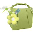 thumbnail image 1 of Cloud Cosmetic Bag Hangable Pleated Wash Bags with Pendant for Camping (Green), 1 of 10