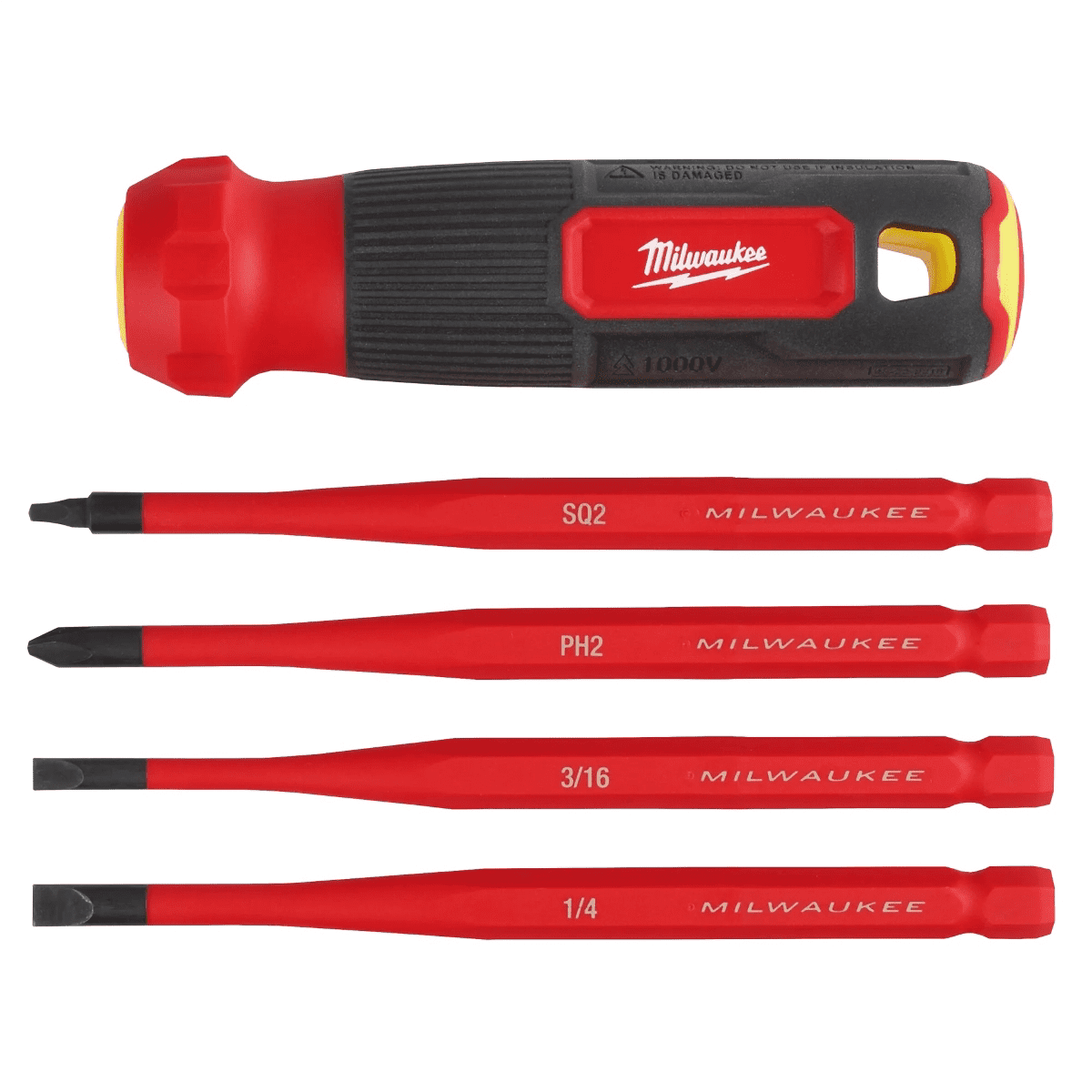 Milwaukee Tool 4-in-1 1000V Insulated Slim Tip Multi-Bit Screwdriver