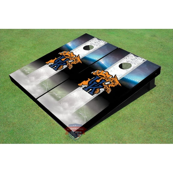 University Of Kentucky Wildcat Field Matching White Long Strip Themed Cornhole Boards