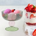 thumbnail image 2 of High Base Dessert Cup Glass Ice Cream Cup Exquisite Pudding Cup Delicate Ice Cream Bowl, 2 of 9