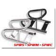 thumbnail image 3 of Tow Rax Motorcycle Wheel Chock SPWM Powder Coated; Black; Steel; Single; With Wood Surface Mounting Hardware; Fits Most Tire Size Up To 6-1/2 Inch Width, 3 of 4