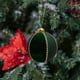 thumbnail image 5 of Adorno de bola de árbol de Navidad con aspecto de vidrio flocado a prueba de fracturas | Decoración colgante de plástico rojo verde de 3,14 pulgadas | Decoración ligera para escaparates de fiestas |, 5 of 6