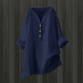thumbnail image 2 of Women's Loose Fit Button Down Blouse Casual Long Sleeve Shirt Comfortable Stylish Tops for Everyday Wear, 2 of 2