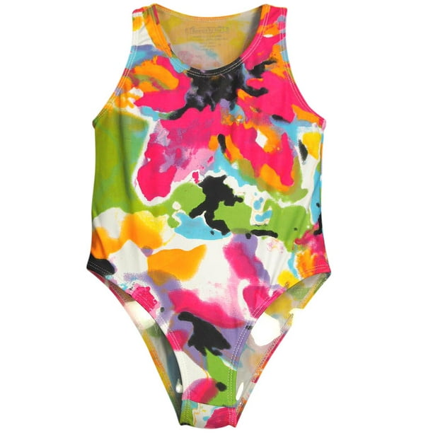 Flowers by Zoe Girls One Piece Swimsuit Bathing Suit Swimwear Sizes 4