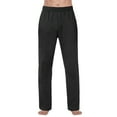 thumbnail image 4 of 2 Packs Men's Sleepwear Mens Pajama Pants Bottoms Cotton Jogger Sleep Lounge Pants Nightwear Sleepwear PJs with Drawstring Pockets, 4 of 7