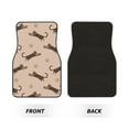 thumbnail image 2 of Pofeuu Leopard Print Print Car Foot Mat Set of 4 Pieces - All-Weather Full Set Floor Mats for Cars Trucks SUVs, 2 of 7