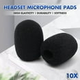 thumbnail image 3 of Fancy 10 Pack Lapel Microphone Windscreen, Mic Foam Covers Lavalier Microphone Windscreen for Variety of Headset Microphone, Tough Sponge Material, Microphone Noise Reduction Black, 3 of 7