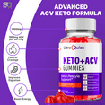 thumbnail image 5 of Ultra Quick Keto + ACV 1000MG Gummies Keto Lifestyle Support 3 Bottle Pack, 5 of 9