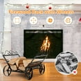 thumbnail image 6 of Costway Firewood Storage Rack Steel Fireplace Log Holder w/ Wheels, 6 of 10