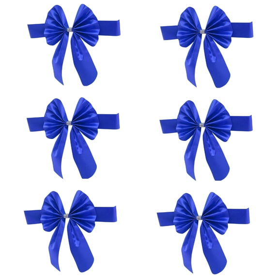 High Elasticity Chair Back Decoration, Satins Bows Stretch Chair Sashes Tie , Effortlessly Installation for Home Use
