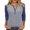 93#Navy, variant on Womens 3/4 Sleeve Henley Shirts Summer Button Down Tops Casual T Shirts Basic Trendy Clothes White 2XL