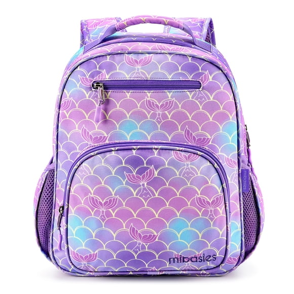 Mochila mibasies para niñas de primaria de 5 a 8 años con forma de sirena