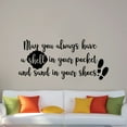 thumbnail image 2 of May You Always Have Shell In Your Pocket And Sand In Your Shoes Life Quotes Vinyl Wall Sticker Art Decal Lovely Home Room Living Room Bedroom Design House Decor Stickers Decoration Size (6x10 inch), 2 of 3