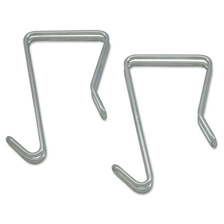 Alera Single Sided Partition Garment Hook, Silver, Steel, 2/PK
