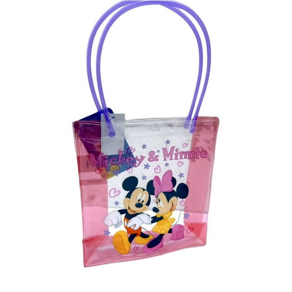 Disney Mickey & Minnie clear tote goodie bag - Mickey Vinyl Clear Gift Bag
