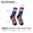 thumbnail image 2 of Xecao Colorful Mushroom Pattern Sport Socks for Women and Men Crew Socks Sporty Calf Socks Casual Socks, 2 of 6