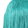 thumbnail image 3 of hengtong Women Tassels Fringe Dance Top Belly Dance Top for Club Masquerade Carnivals Teal M, 3 of 9