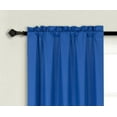 thumbnail image 2 of SAMIMPORT-2011 Royal Blue Thermal Rod Pocket Blackout Curtains, 37” x 84” (2 Panels), 2 of 4
