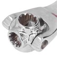 thumbnail image 4 of Socket Wrench 8 in 1 Anti Slip Handle Rotating Head Portable Alloy Steel Multifunction Wrench Tool for Home, 4 of 4