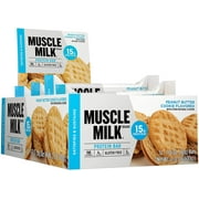 Muscle Milk Protein Bar, Peanut Butter Cookie, 15g Protein, 12 Count