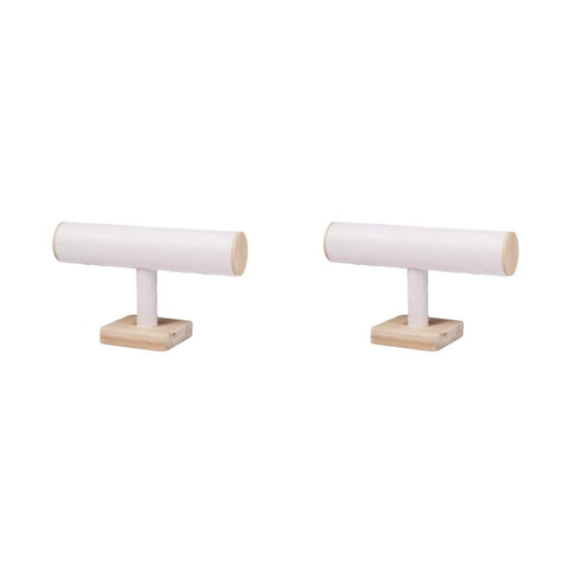 ZheElen Support de Bracelets Inodore et Écologique avec Grand Espace d'Affichage et Lignes Lisses Beige 2ensemble