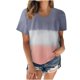 thumbnail image 1 of Blusa holgada de manga corta con cuello redondo y estampado a la moda para mujer Pompotops  hfajkhk130713, 1 of 5