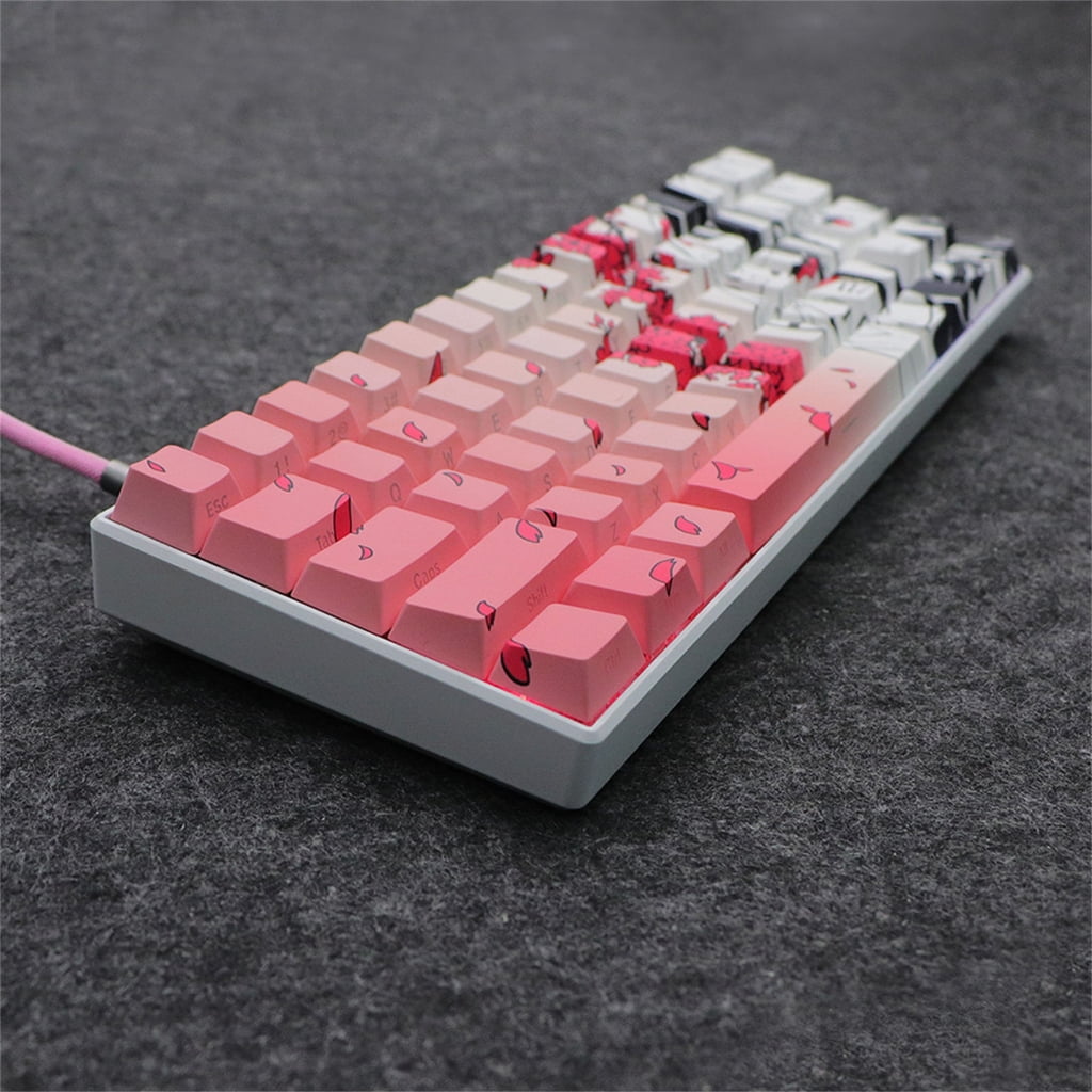 CIYISON 136PCS Keycaps Double Shot Side Print Backlit KeycapsAnime Girl Theme For Mechanical Keyboard 108 96 87 84 75 68 64 61