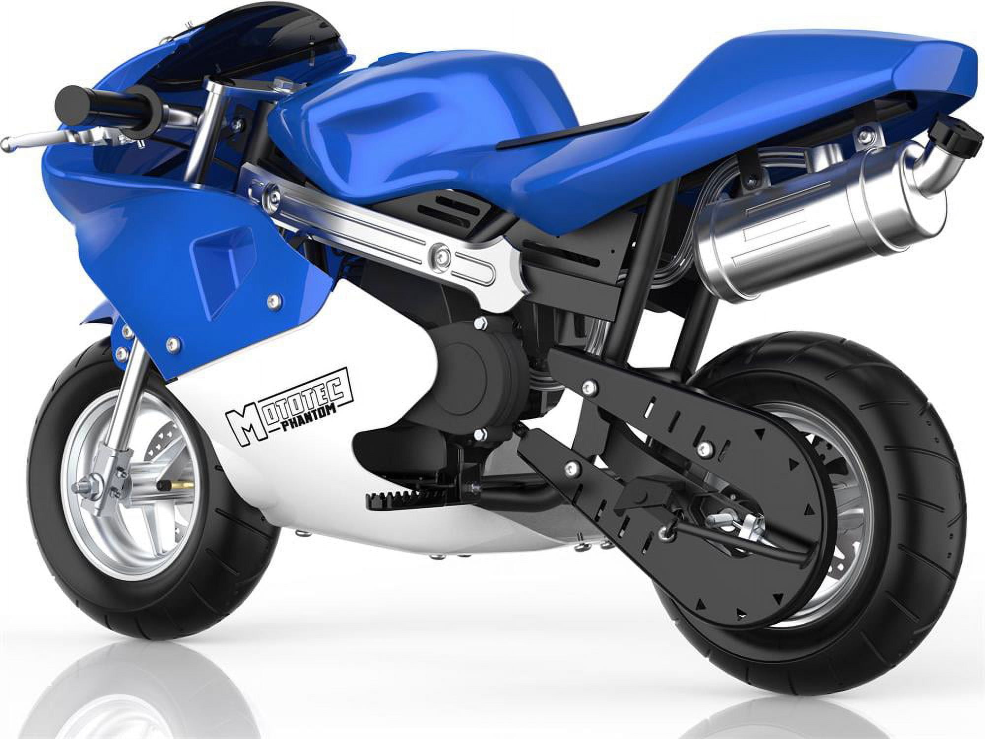 MotoTec Phantom 49cc Gas Powered Mini Motorcycle - Adult & Youth 2