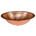 thumbnail image 2 of Premier Copper Products Lo17f  17" Oval Copper Drop In Or Undermount Bathroom Sink -, 2 of 5