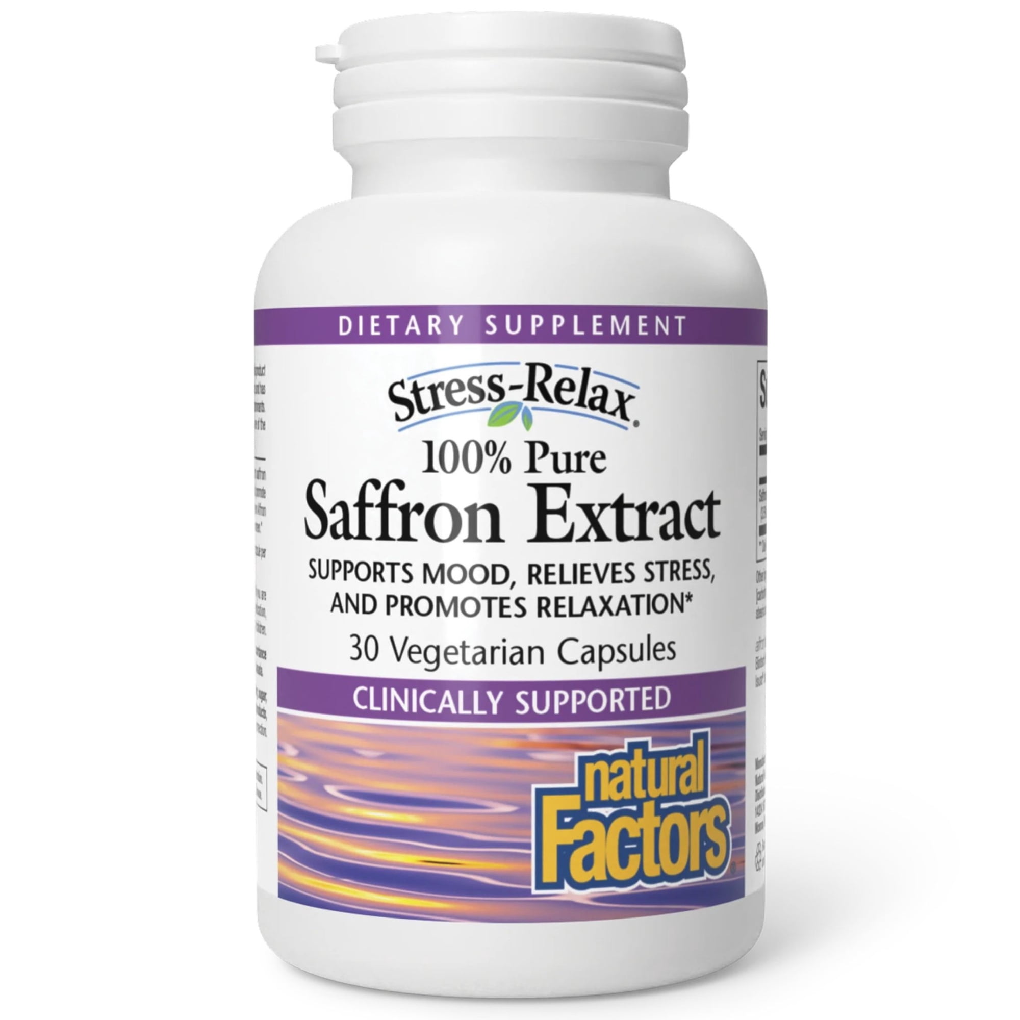Natural Factors Stress-Relax Affron Saffron Extract 28 mg, 30 Vegetarian Capsules
