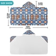 thumbnail image 4 of Yayeee Kids Hooded Towel with Hand Pockets Beach Soft Absorbent Bath Wrap 50 x 23.5 inch, Modern Color Circle, 4 of 5