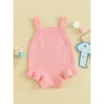 thumbnail image 4 of Bslissey Infant Girls Birthday Sleeveless Sweater Romper Baby Girl Number/Letter Embroidery Knit Overalls 3M 6M 12M 18M Newborn Cute Spring Fall Knitwear Bodysuit, 4 of 9