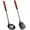 Black-2 Pieces Set, variant on XIMEI Spatula & Ladle Wok Tool Set, 14.2-15" Wok Utensils, Stainless Steel Wok Spatula