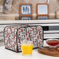 thumbnail image 6 of Lsque Modern Life Print 2 Slice Toaster Cover , Kitchen Appliance Dustproof Protector , Toaster Protector Dustproof Kitchen Appliance Cover, 6 of 7