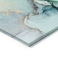 thumbnail image 4 of Addison Rugs Chantille Indoor/Outdoor Transitional Watercolors Teal Washable Rectangle Rug, 3' x 5', 4 of 6