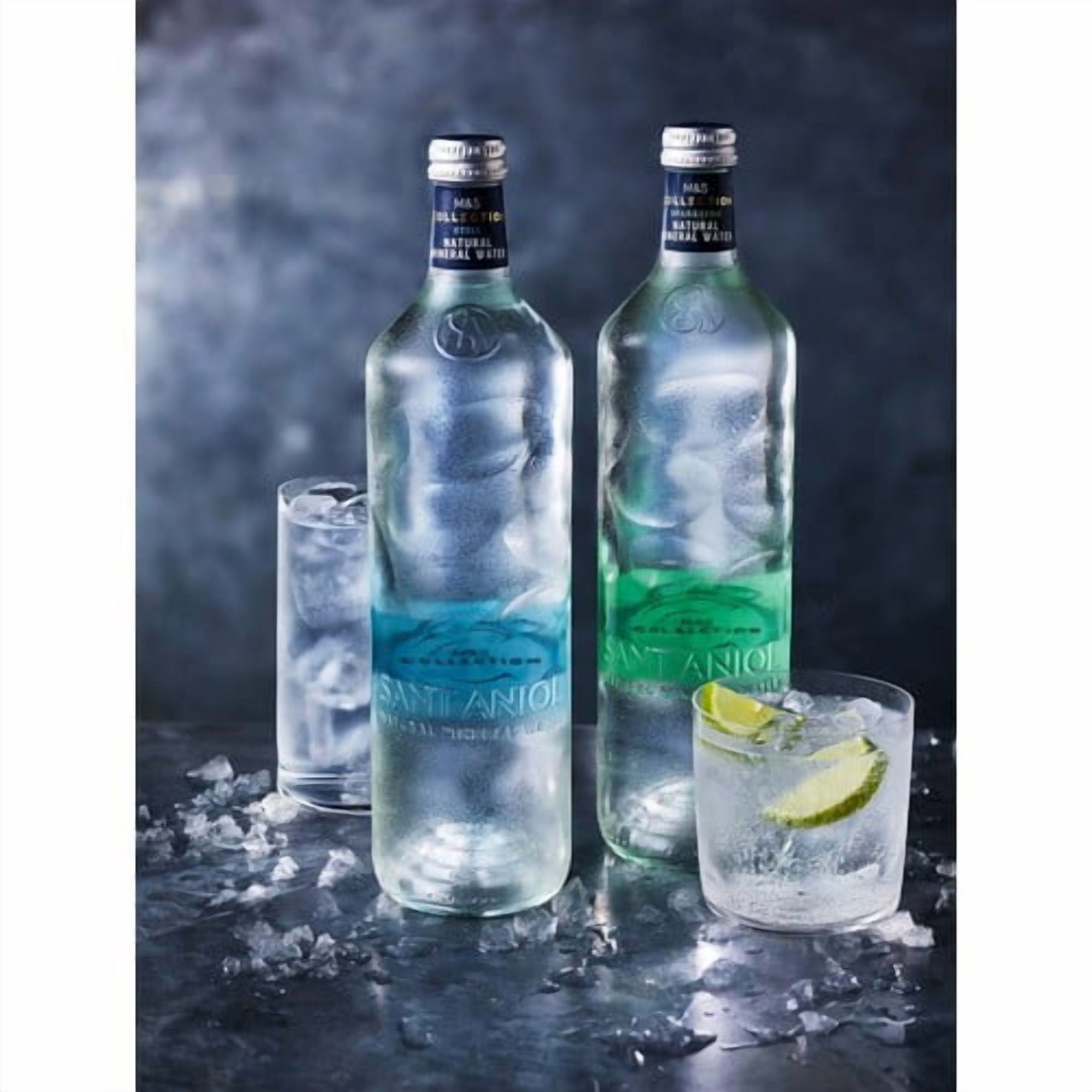 M&S Collection Sparkling Natural Mineral Water Glass 750ml, British Import (Pack of 3)