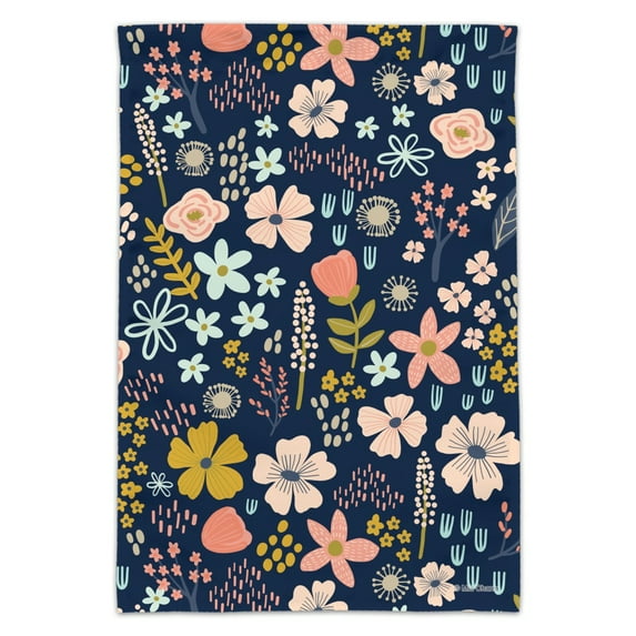 Mimi Flowers Floral Pattern Garden Yard Flag